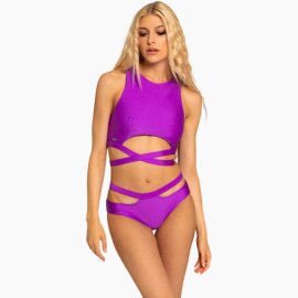Paradise Chick Pantalones Cortos Miami Uva L