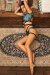 Paradise Chick Pantalones Cortos Frankie Con Ligueros Verde Petróleo M