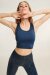 Paradise Chick Top sin Mangas Superhero Sticky Denim Azul L