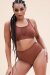 Lunalae Top Gaby Seamless Marrón S