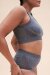Lunalae Pantalones Cortos Tiro Alto Leah Seamless Gris M