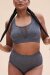 Lunalae Pantalones Cortos Tiro Alto Leah Seamless Gris M