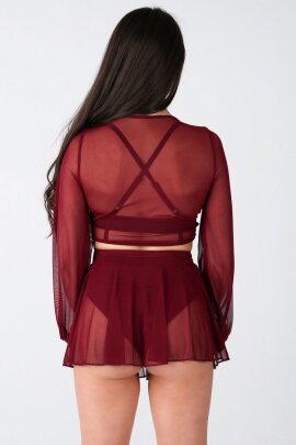 REV ACTIV Pantalones Cortos con Falda With Pleasure Vino M