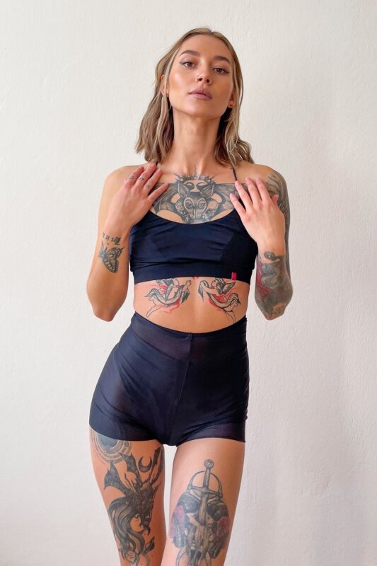 Pole Addict Pantalones Cortos Pequeños Negro XL