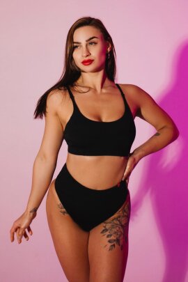 Pole Addict Top Básico Negro M