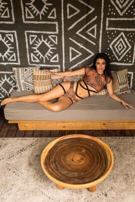 Paradise Chick Pantalones Cortos Frankie Con Ligueros Rust XS