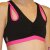 PoleFit Top Whisker XS Negro / Fucsia
