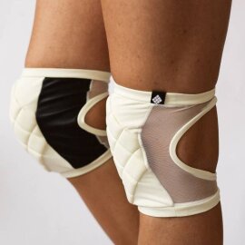 Poledancerka Protectores de Rodillas Blanco Marfil M