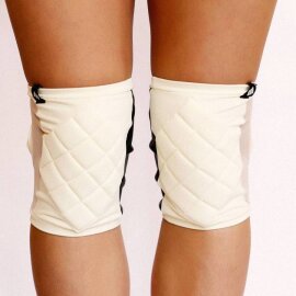 Poledancerka Protectores de Rodillas Blanco Marfil L