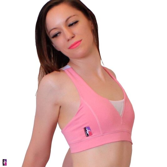 PoleFit Dahlias Peak Top Rosa Empolvado M