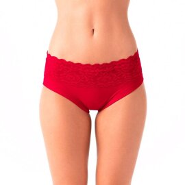 Dragonfly Pantalones Cortos Mia con Encaje Rojo XS