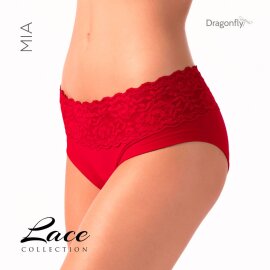 Dragonfly Pantalones Cortos Mia con Encaje Rojo S