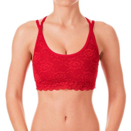 Dragonfly Top Nicole con Encaje Rojo XS
