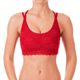 Dragonfly Top Nicole con Encaje Rojo M