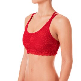 Dragonfly Top Nicole con Encaje Rojo L