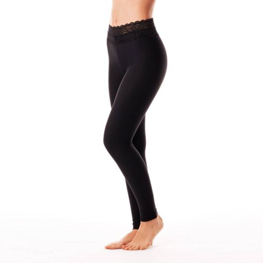 Dragonfly Leggings Adriana con Encaje Negro M