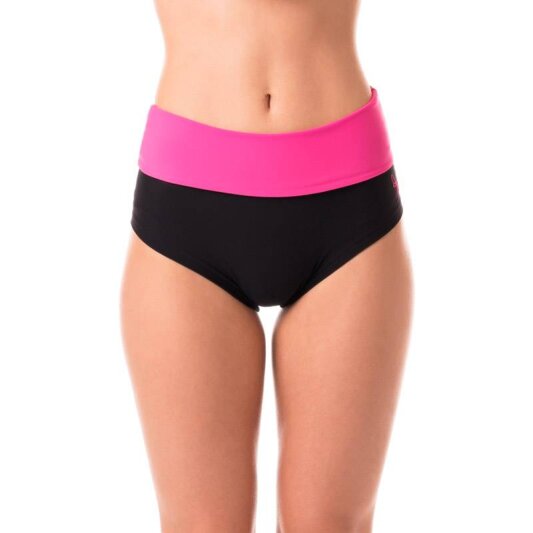 Dragonfly Pantalones Cortos Tiro Alto Betty M Negro / Fucsia