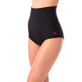 Dragonfly Pantalones Cortos Tiro Alto Betty M Negro / Fucsia