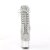 Pleaser ADORE-1020CHRS Botín Plataforma Multi Metalizado Plata