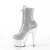 Pleaser ADORE-1020CHRS Botín Plataforma Multi Metalizado Plata