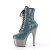 Pleaser ADORE-1020CHRS Botín Plataforma Metalizado Turquesa