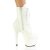 Pleaser ADORE-1020GD Botín Plataforma Cuero Blanco