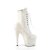 Pleaser ADORE-1020GDLG Botín Plataforma Purpurina Blanco