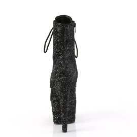 Pleaser ADORE-1020GWR Botín Plataforma Purpurina Negro