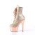 Pleaser ADORE-1020HM Botín Plataforma Metálico Metalizado Oro Rosado Claro