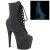 Pleaser ADORE-1020REFL Botín Plataforma Reflexión Negro