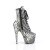 Pleaser ADORE-1020SPWR Botín Plataforma Serpiente Negro Blanco