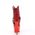 Pleaser ADORE-1029CHRS Botín Plataforma Metalizado Rojo