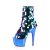 Pleaser ADORE-1031SSQ Botín Plataforma Metalizado Azul