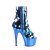 Pleaser ADORE-1031SSQ Botín Plataforma Metalizado Azul