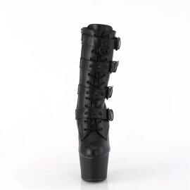 Pleaser ADORE-1046 Plateau Ankle Boots Faux Leather Black