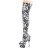 Pleaser ADORE-3000DP Bota Alta Plataforma Negro Blanco