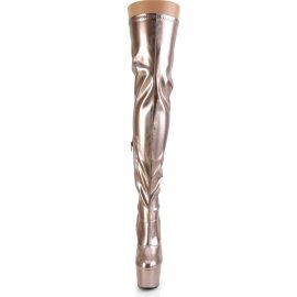 Pleaser ADORE-3000HWR Bota Alta Plataforma Holo Oro...