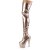 Pleaser ADORE-3000HWR Bota Alta Plataforma Holo Oro Rosado Claro