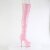 Pleaser ADORE-3011HWR Bota Alta Plataforma Holo Rosa Claro