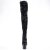 Pleaser ADORE-3020 Bota Alta Plataforma Metalizado Negro