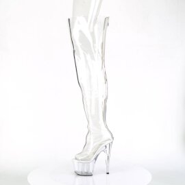 Pleaser ADORE-3021 Bota Alta Plataforma Transparente