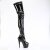 Pleaser ADORE-4000 Bota Alta Plataforma Charol Negro