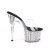 Pleaser ADORE-701CG Zapato Abierto Plataforma Purpurina Plata Transparente