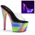 Pleaser ADORE-701GXY Zapato Abierto Plataforma Purpurina Transparente Multicolor