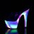 Pleaser ADORE-701GXY Zapato Abierto Plataforma Purpurina Transparente Multicolor