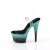 Pleaser ADORE-708SS Sandalia de Tacón Plataforma Purpurina Transparente Turquesa