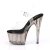 Pleaser ADORE-708T Sandalia de Tacón Plataforma Ahumado Transparente Gris
