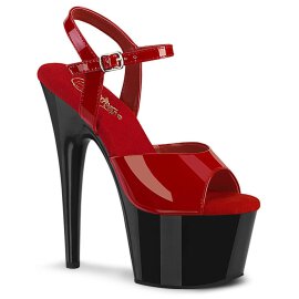Pleaser ADORE-709 Plateau Sandalettes Patent Red