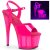 Pleaser ADORE-709UVT Sandalia de Tacón Plataforma Rosa Claro Neón