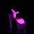 Pleaser ADORE-709UVT Sandalia de Tacón Plataforma Rosa Claro Neón